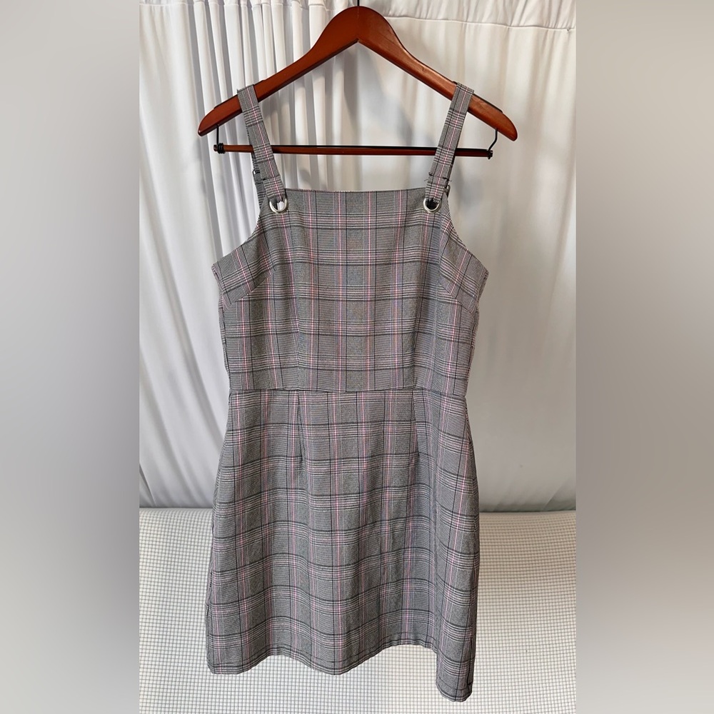 BeBop Black and Pink Plaid Dress